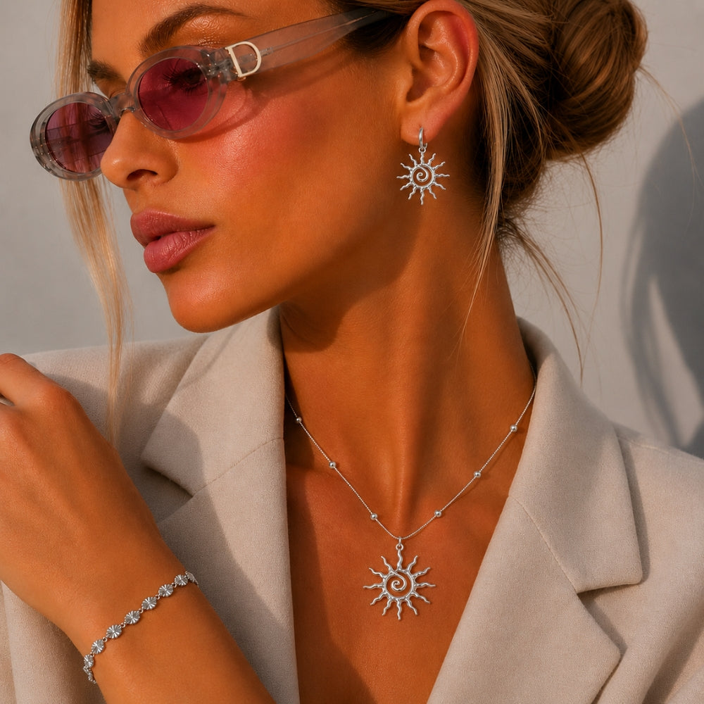 Ayla Sol Halsband - Silver