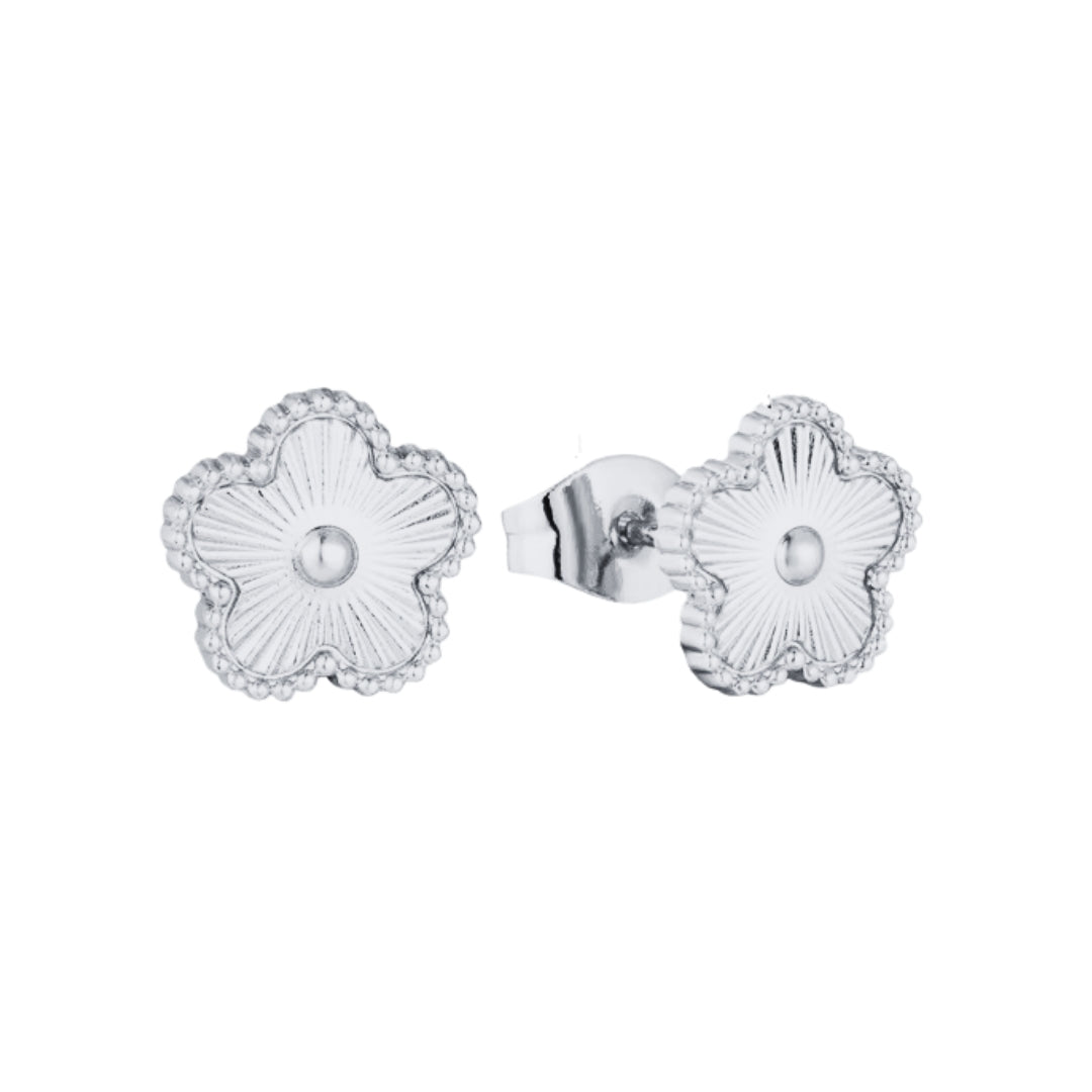 Evelia Bloom Studs - Silver