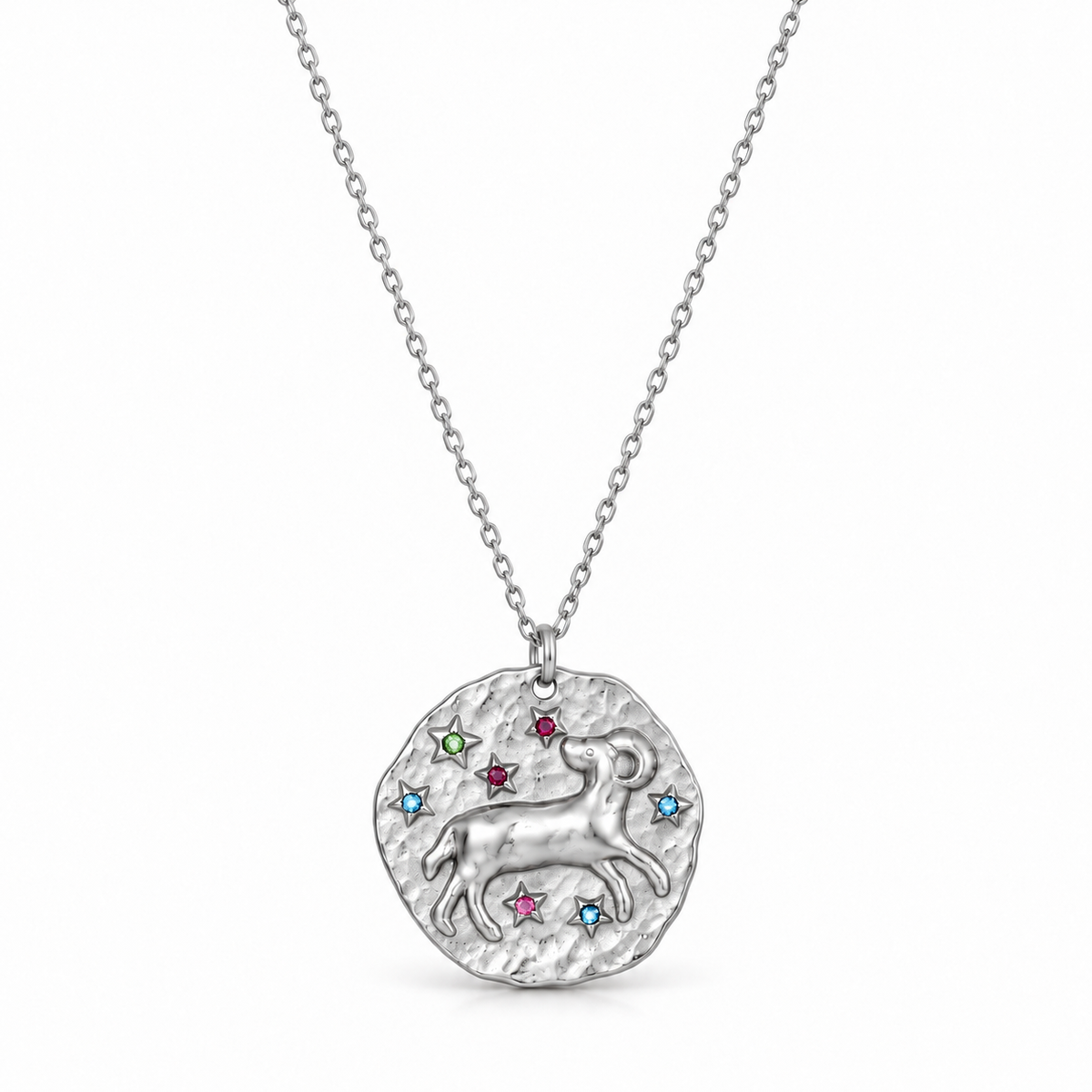 Celestia Stjärnteckenhalsband - Silver / Väduren