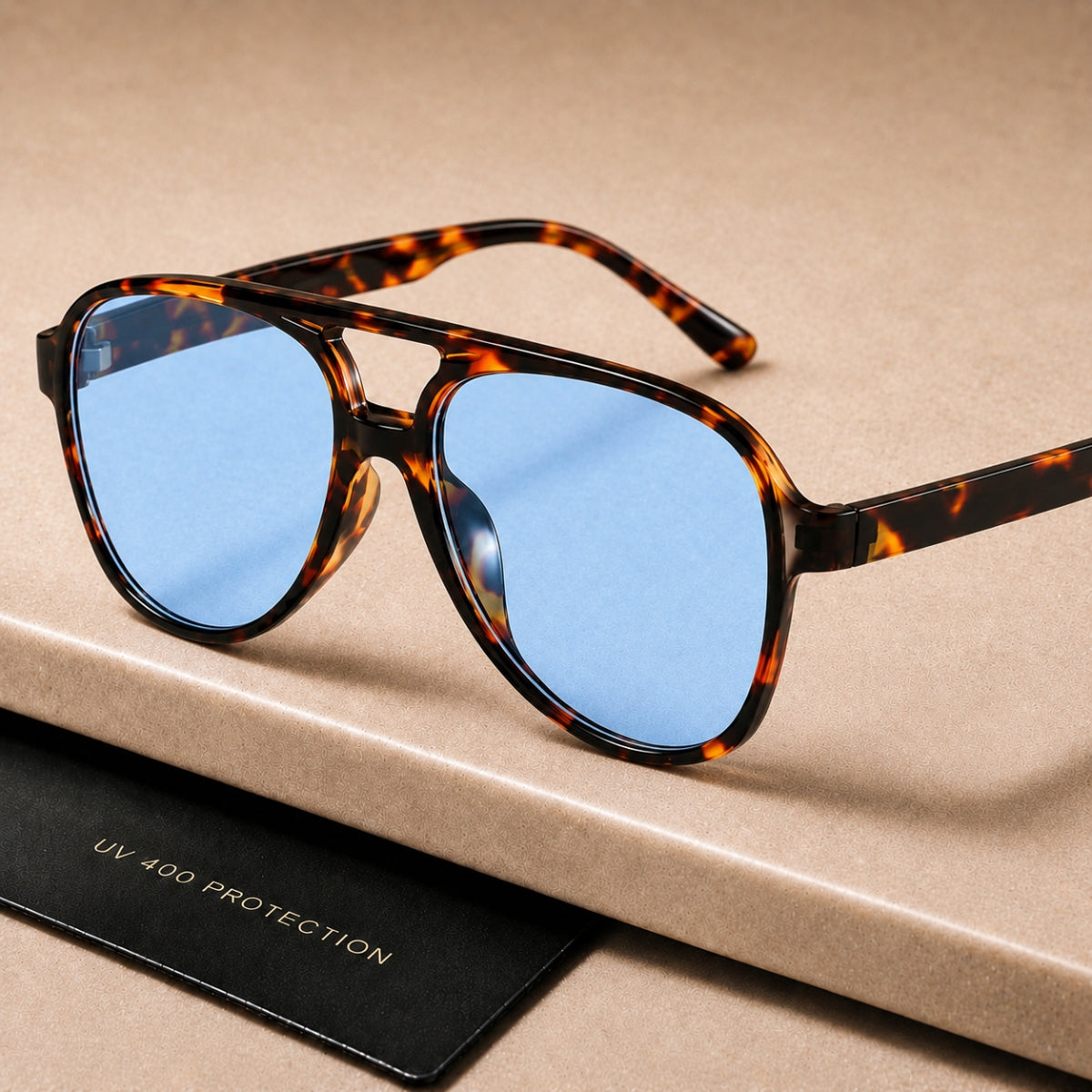 Sarena Sonnenbrille - Leopard Blau