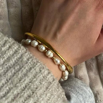 Zoey Pearlarmband - Guld