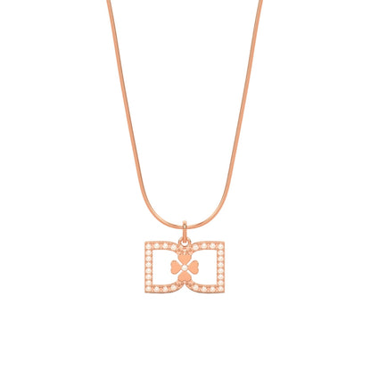 DD Necklace Diamond - Rose Gold