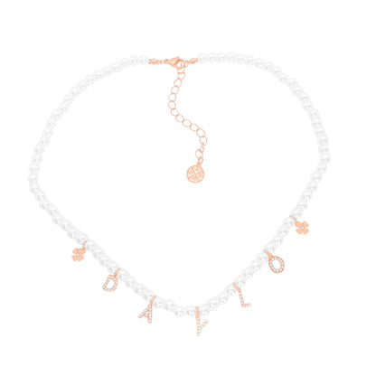 Pearl Necklace - Rose Gold