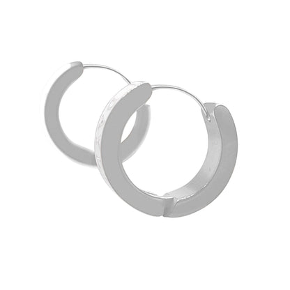 Classic Earrings - Silver/White