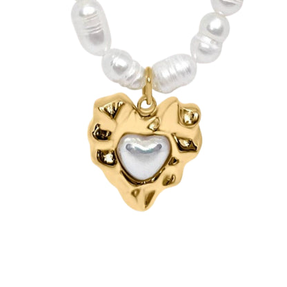 Purple Necklace - Gold