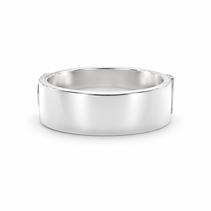 Signatur diamantring - silver