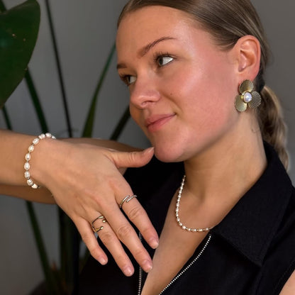Zoey Pearlarmband - Guld