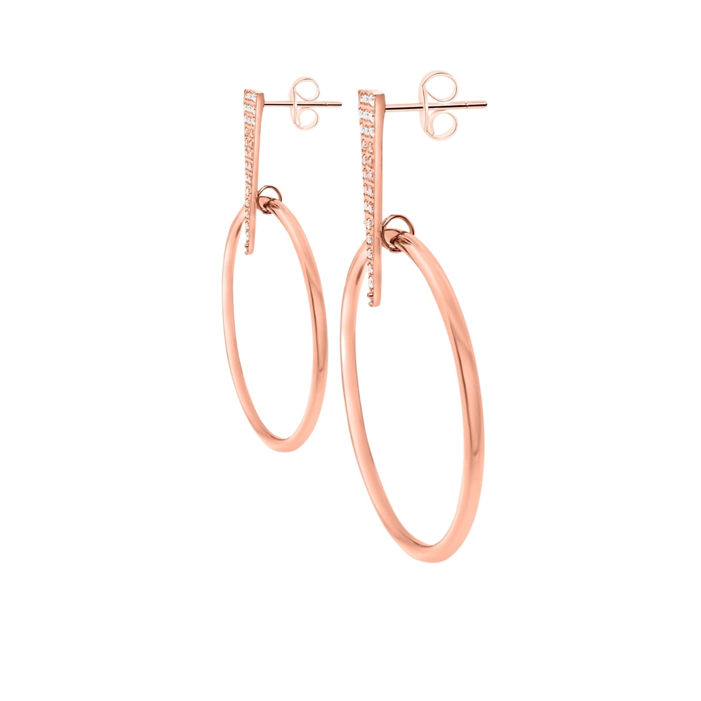 Amara Earrings - Rose Gold