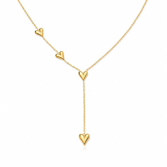 Alva Hjärta Halsband - Guld