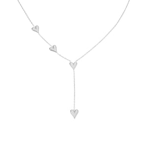 Alva Heart Necklace - Silver