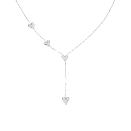 Alva Heart Necklace - Silver