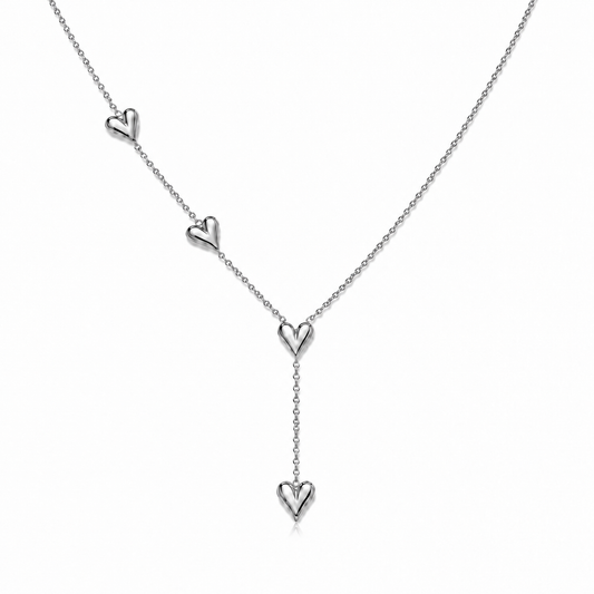 Alva Hjärta Halsband - Silver