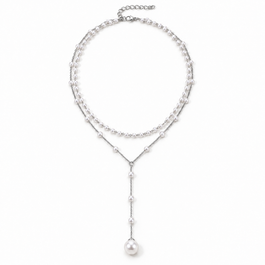 Seraphina Pärlhalsband – Silver