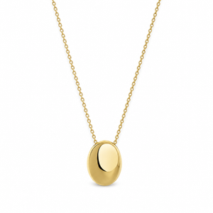 Viona Oval Halsband – Guld