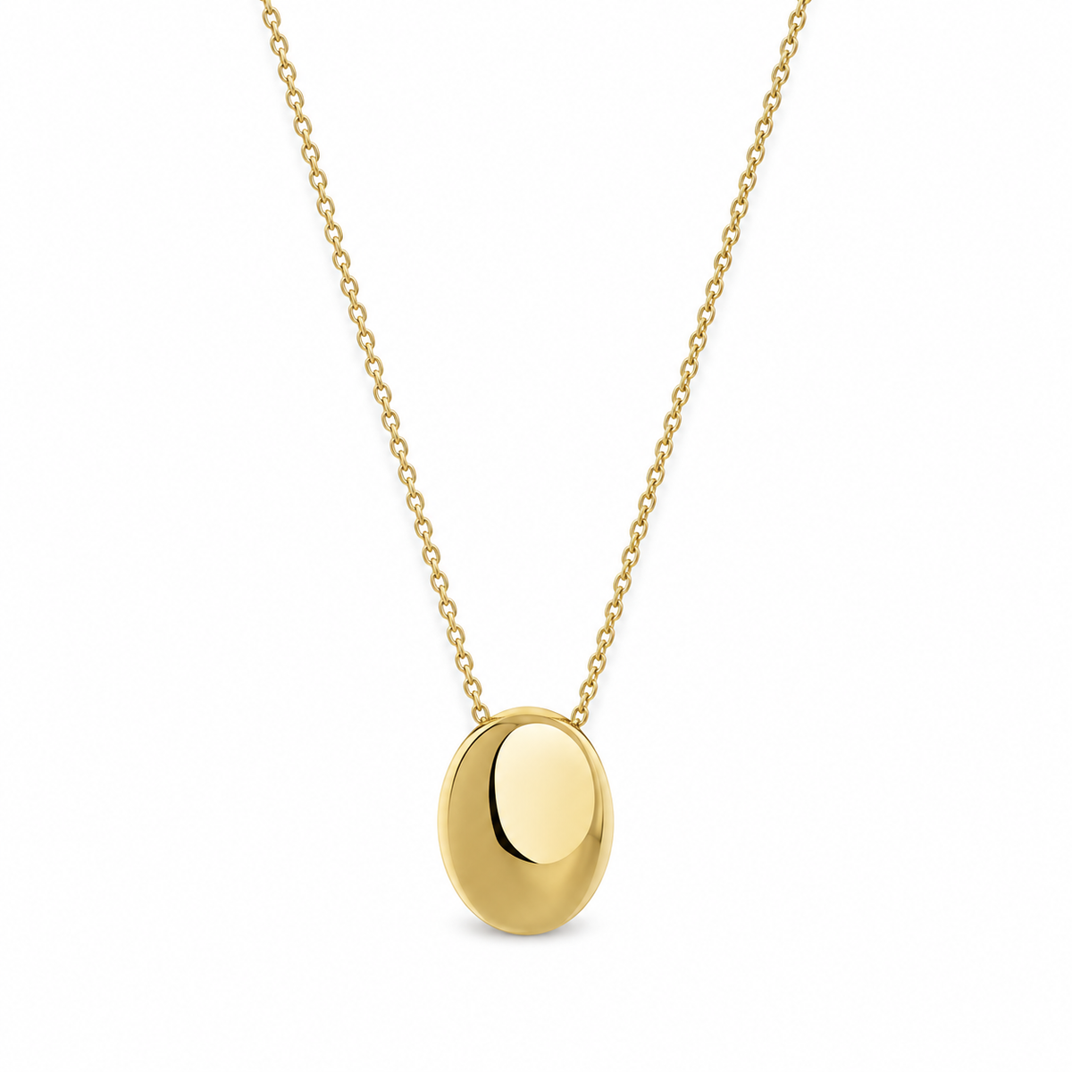 Viona Oval Halsband – Guld