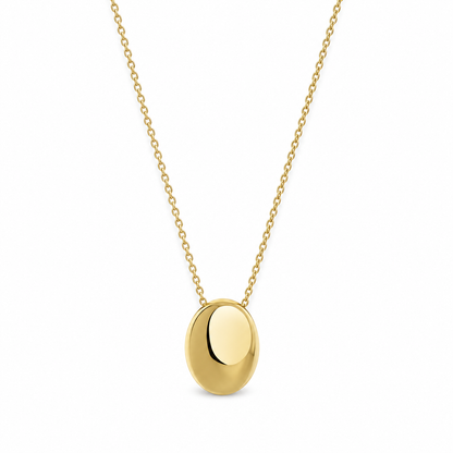 Viona Oval Halsband – Guld