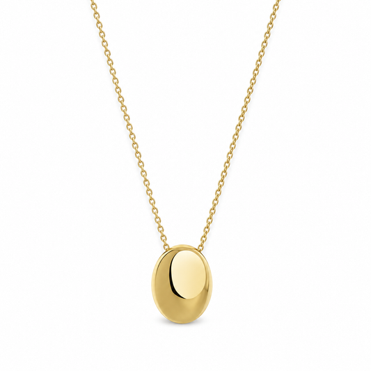 Viona Oval Halsband - Guld