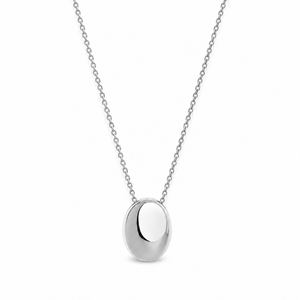 Viona Oval Halsband – Silver