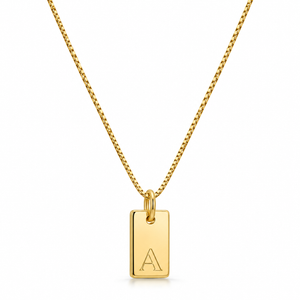 Platt halsband - Guld