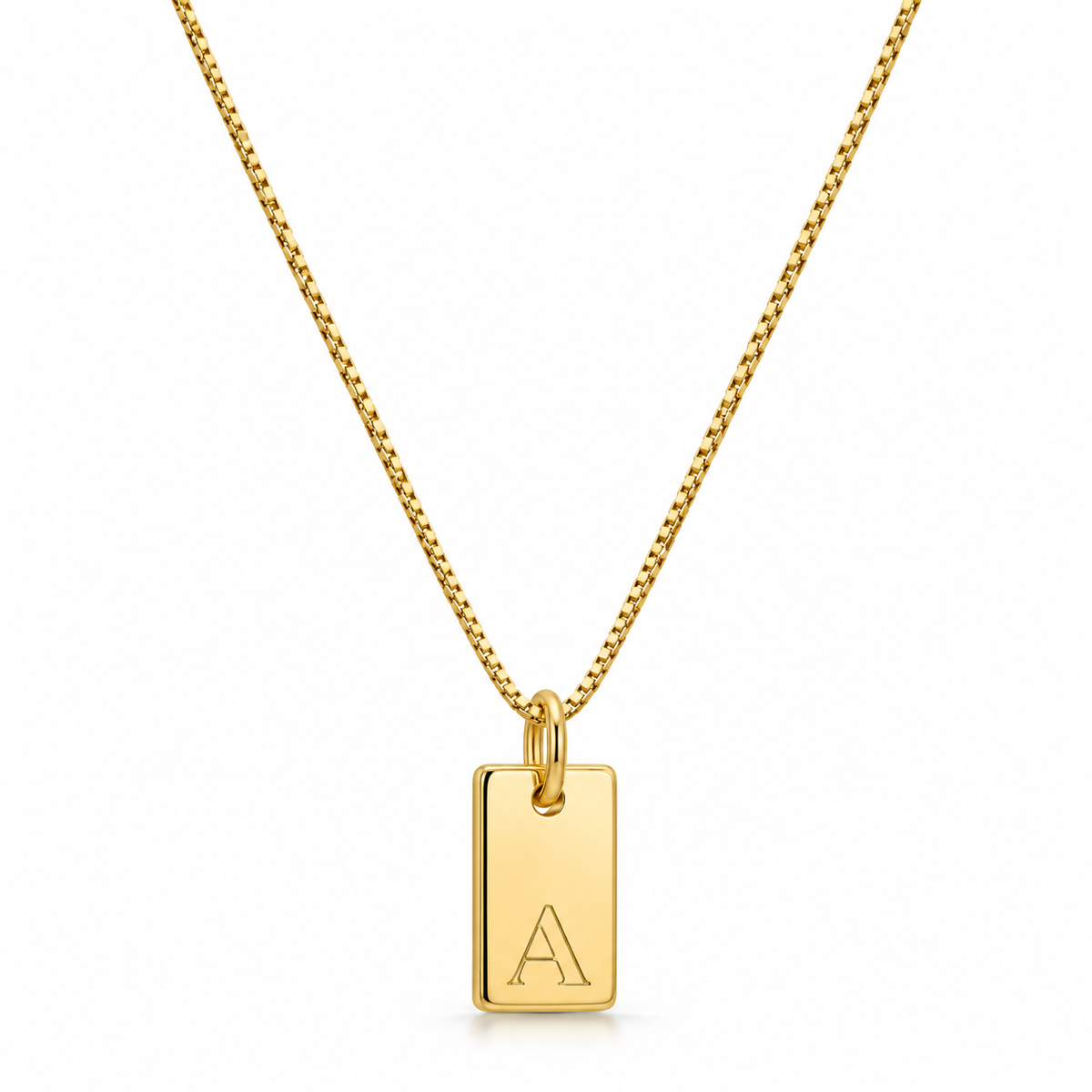 Platt halsband - Guld