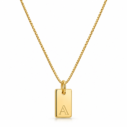 Platt halsband - Guld