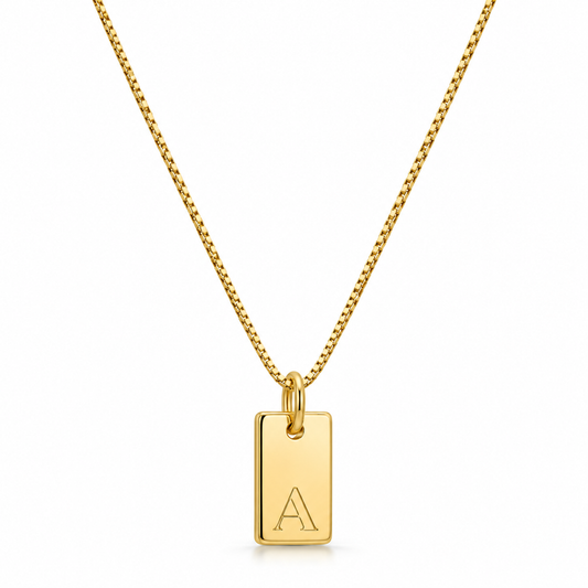 Platt halsband - Guld