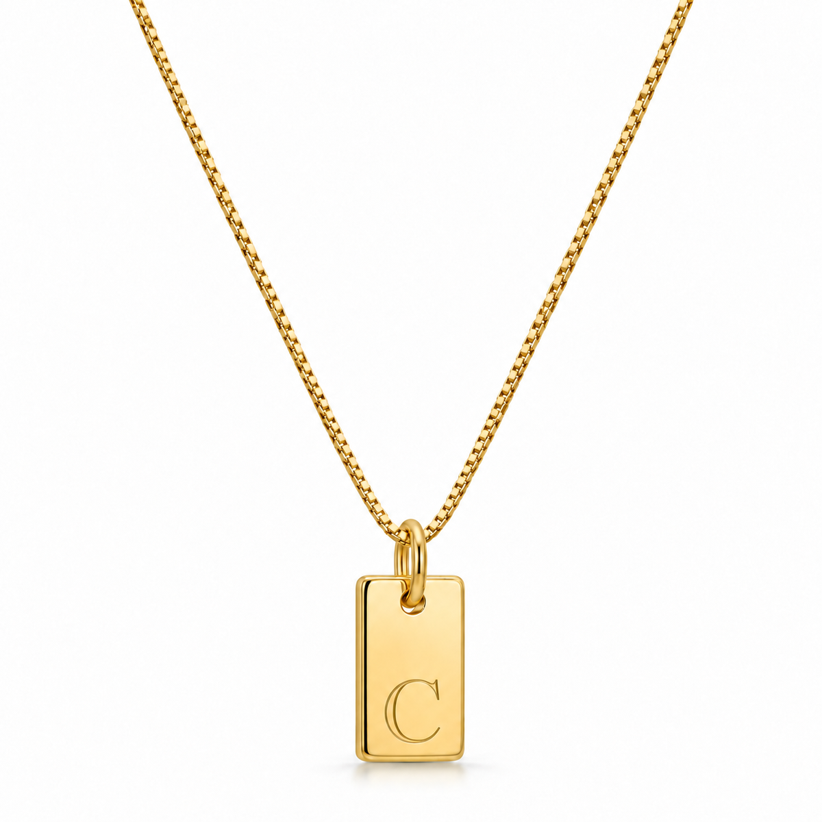 Platt halsband - Guld