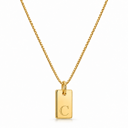 Platt halsband - Guld