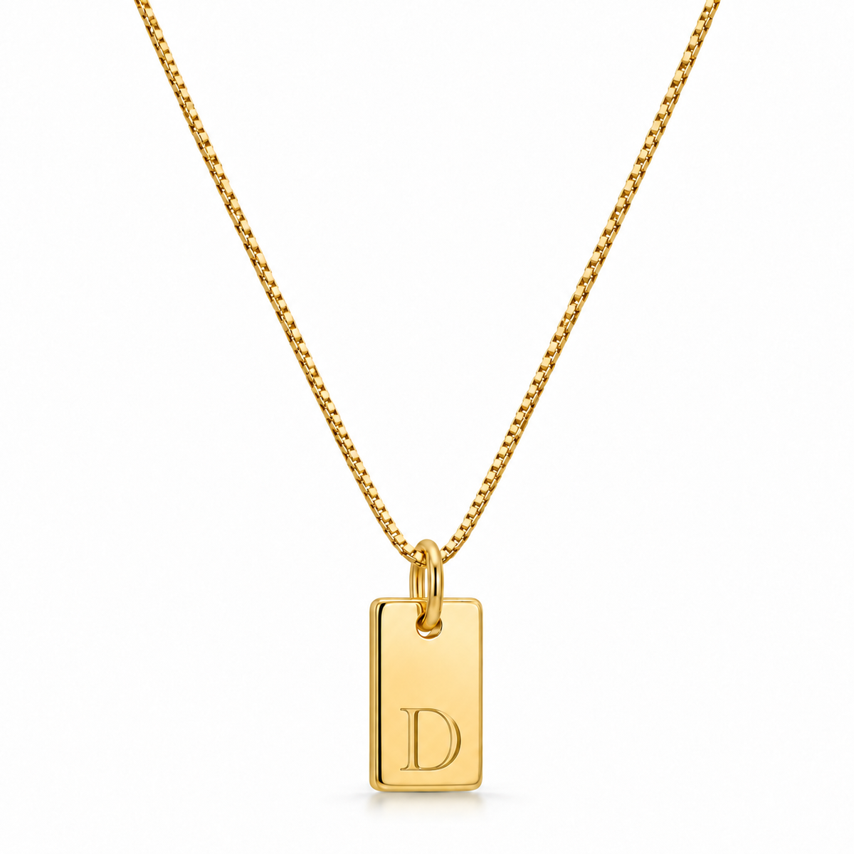 Platt halsband - Guld
