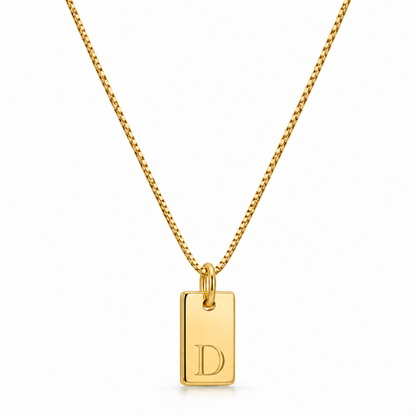 Platt halsband - Guld