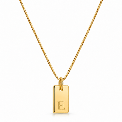 Platt halsband - Guld