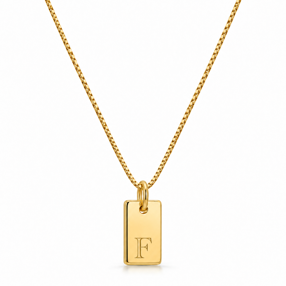 Platt halsband - Guld