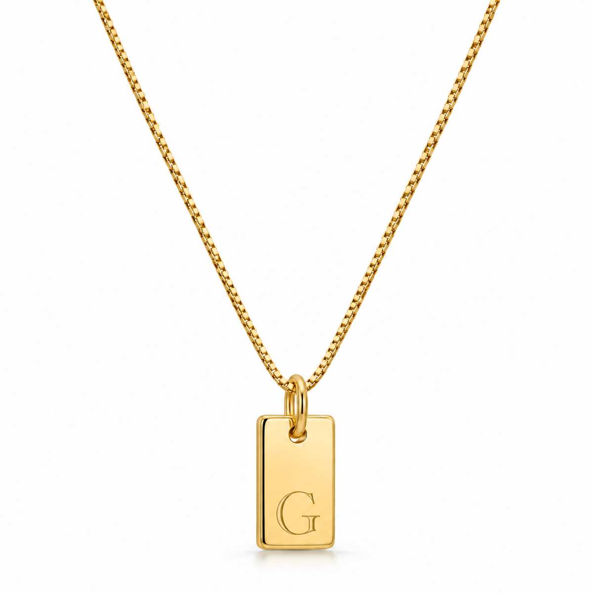 Platt halsband - Guld