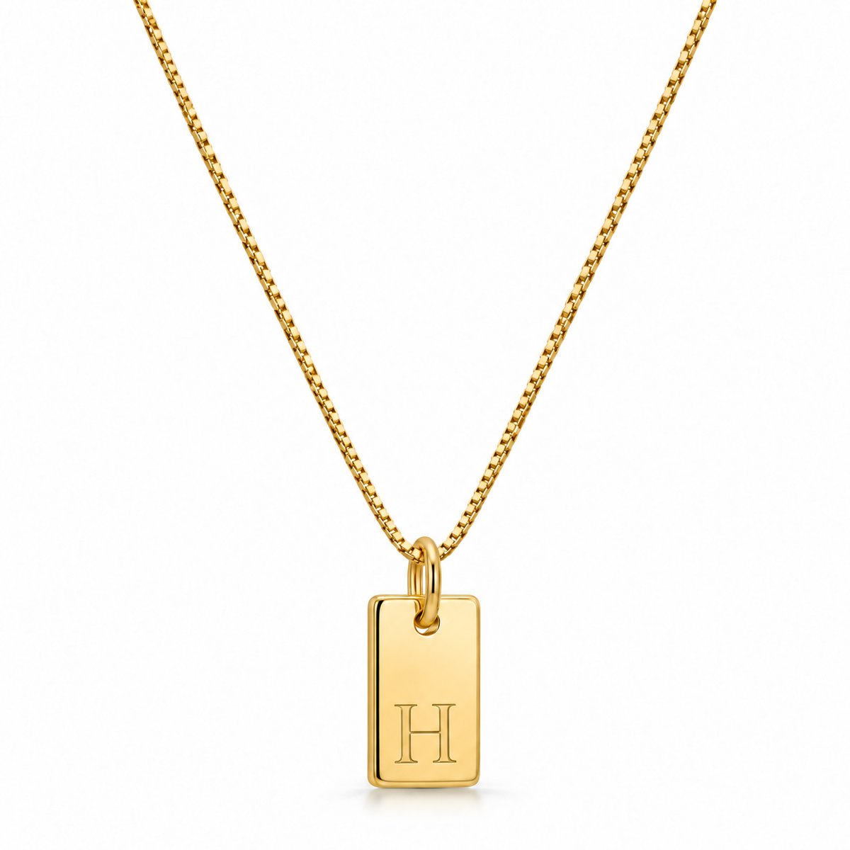 Platt halsband - Guld