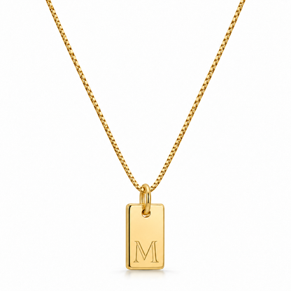 Platt halsband - Guld