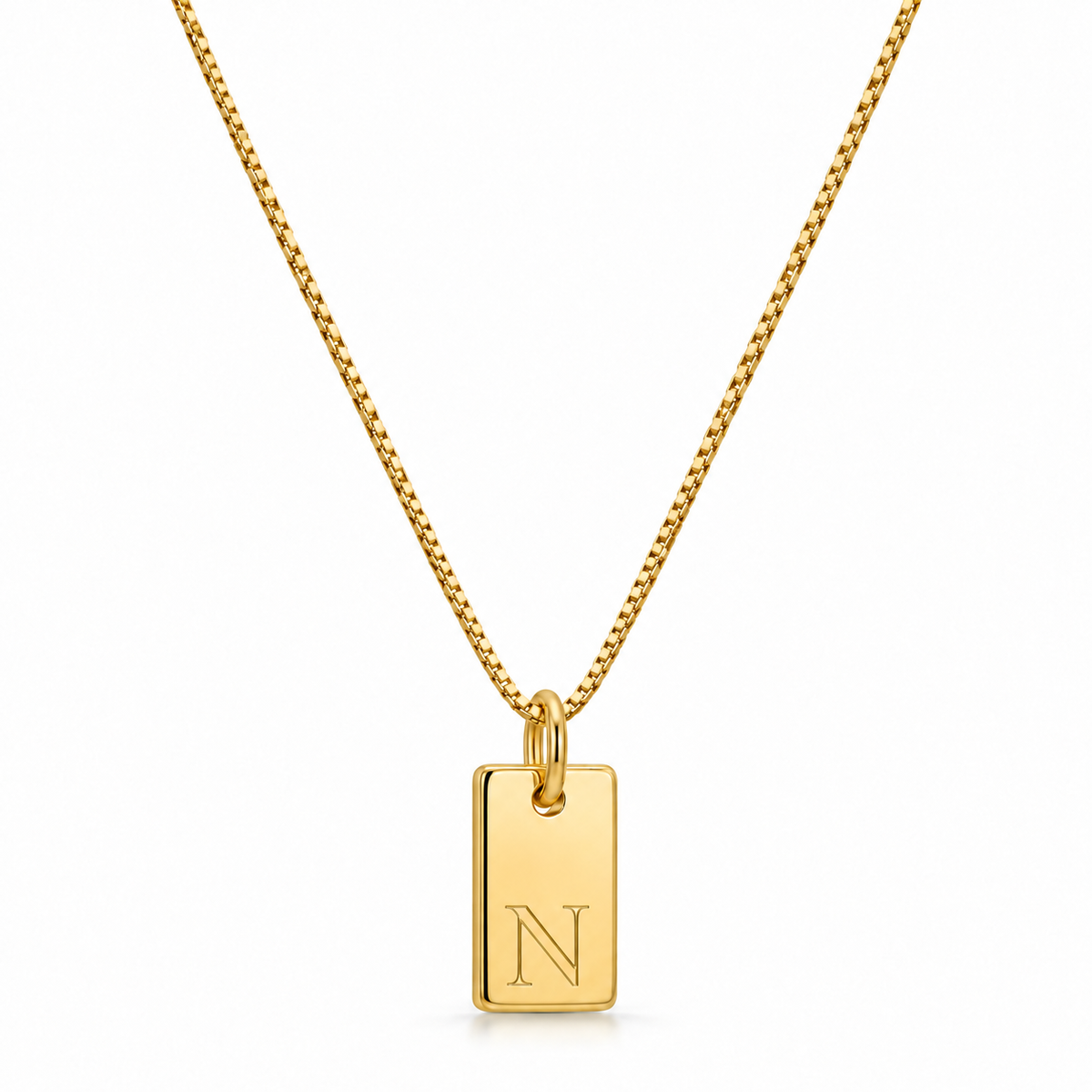 Platt halsband - Guld