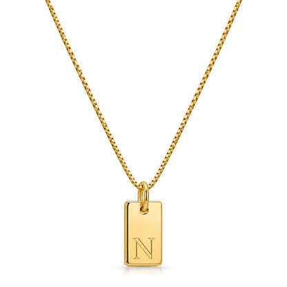 Platt halsband - Guld