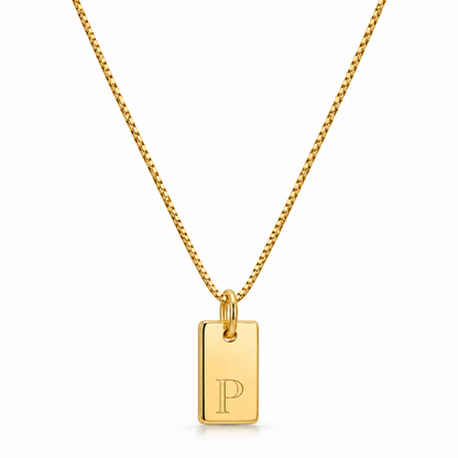 Platt halsband - Guld