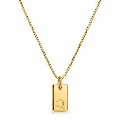 Platt halsband - Guld