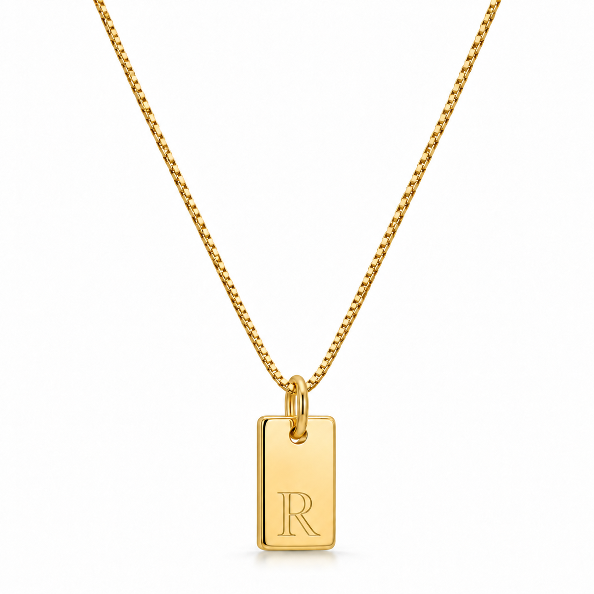 Platt halsband - Guld