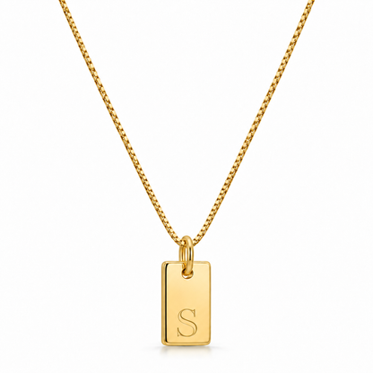 Platt halsband - Guld