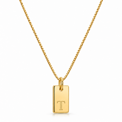 Platt halsband - Guld