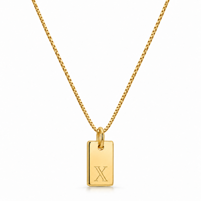 Platt halsband - Guld