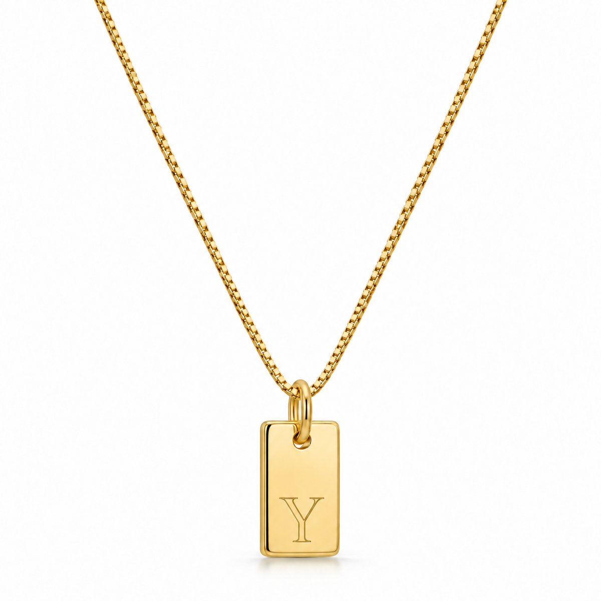 Platt halsband - Guld