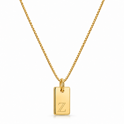 Platt halsband - Guld