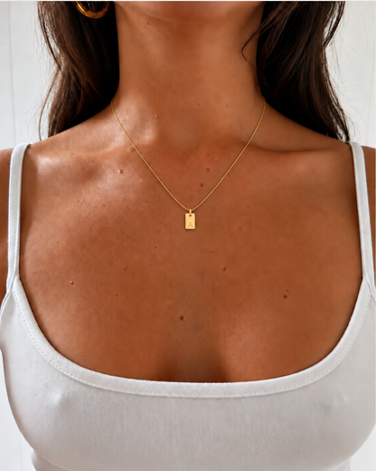 Platt halsband - Guld