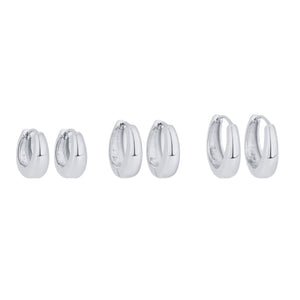 DAYLO Hoops Set - Silver