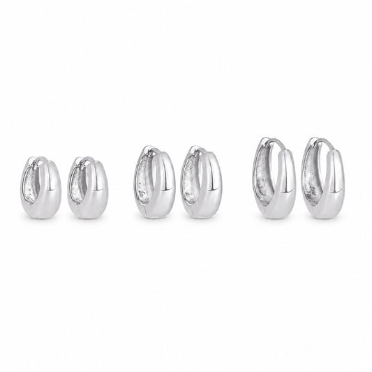 DAYLO Hoops Set – Silver
