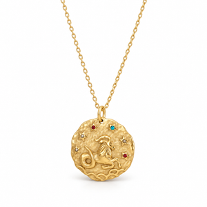 Celestia Stjärnteckenhalsband - Guld / Stenbocken