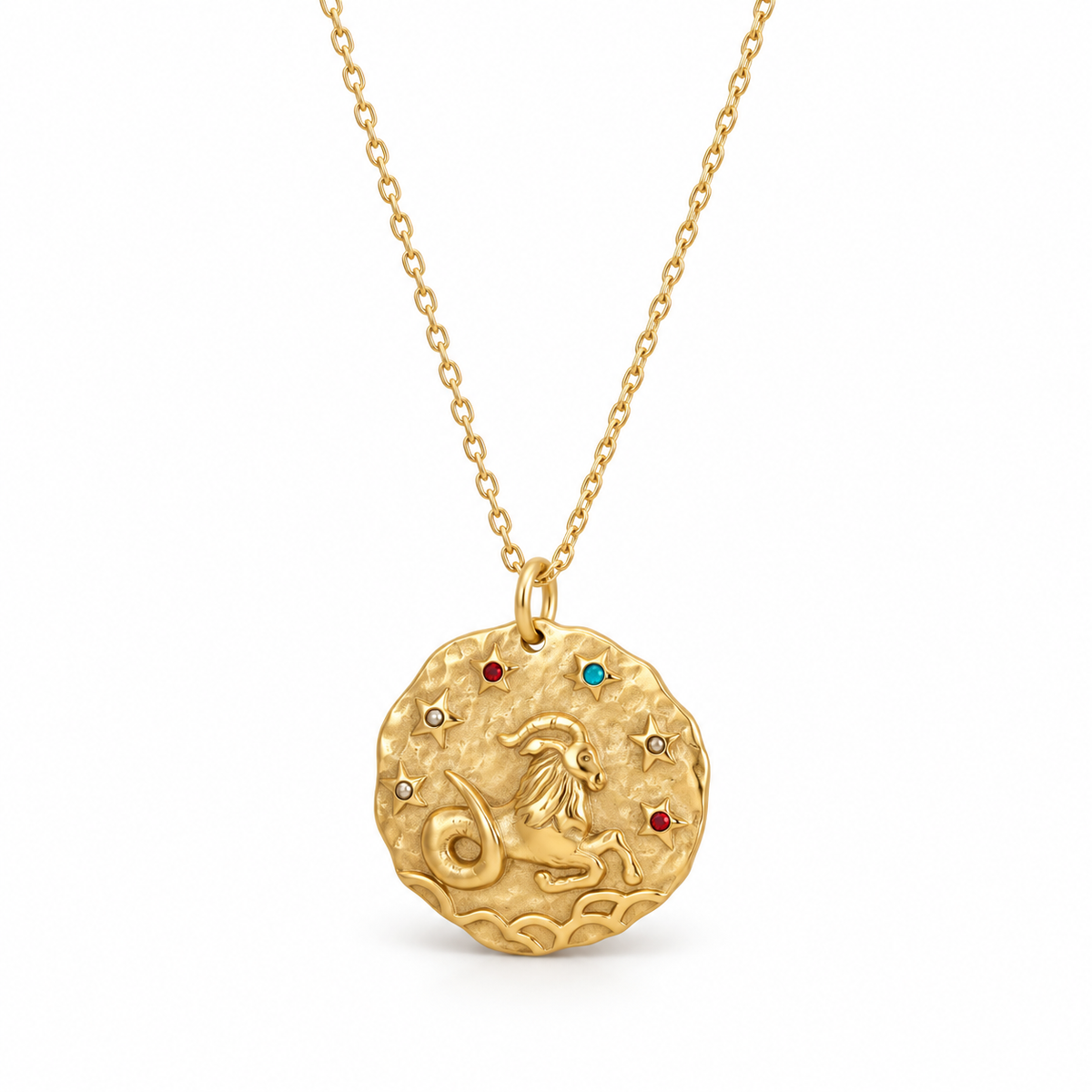 Celestia Stjärnteckenhalsband - Guld / Stenbocken